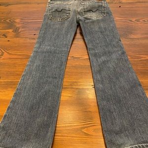 7 for all Man Kind girls jeans boots cut